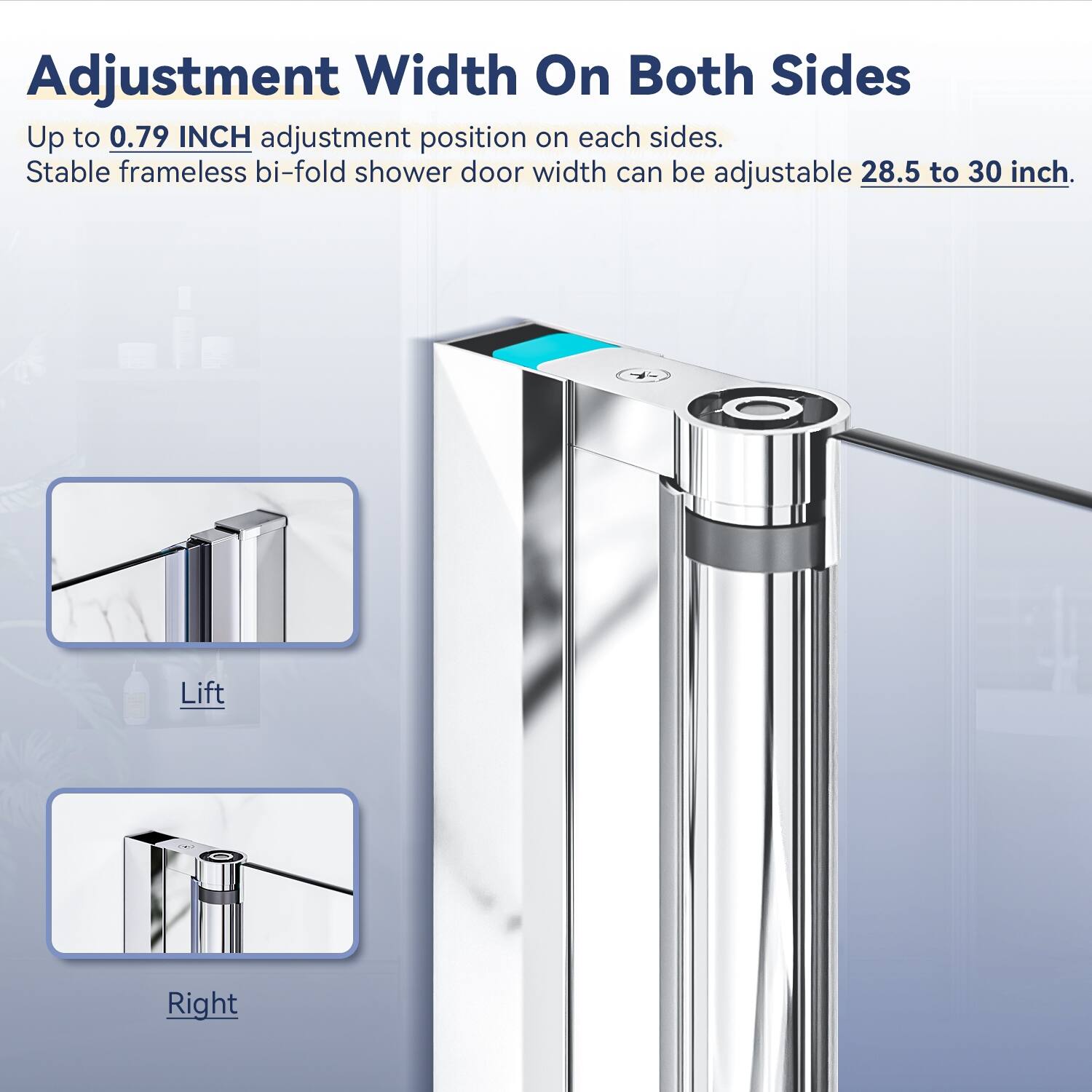 ELEGANT BiFold Frameless Shower Door On Sale Bed Bath & Beyond